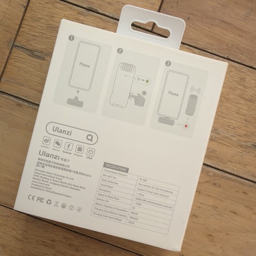 Ulanzi j12 wireless - wireless, lavalier
