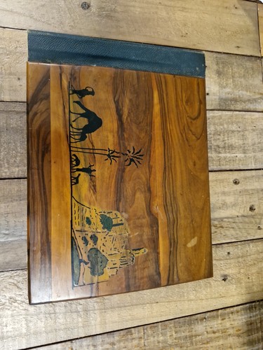Vintage olive wood - wood, album