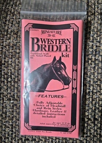 Miniature western bridle kit - western,