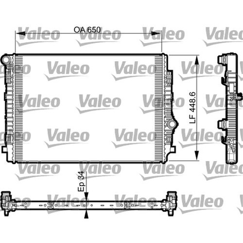 Valeo engine radiator fits - valeo,