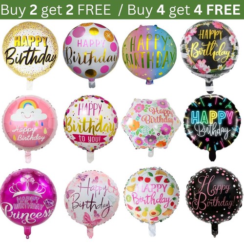 18inch happy birthday balloons - 18inch,