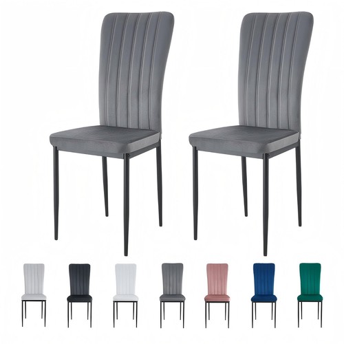 6pcs velvet dining chairs - velvet,