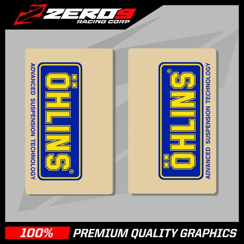 Ohlins upper fork decals - upper,