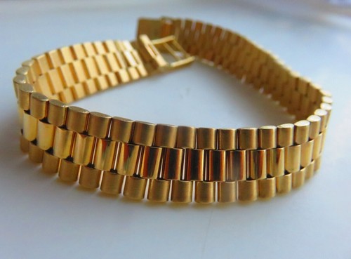 Gold men bracelet - gold, men's