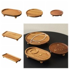 Wooden tray rectangular plate - tray,