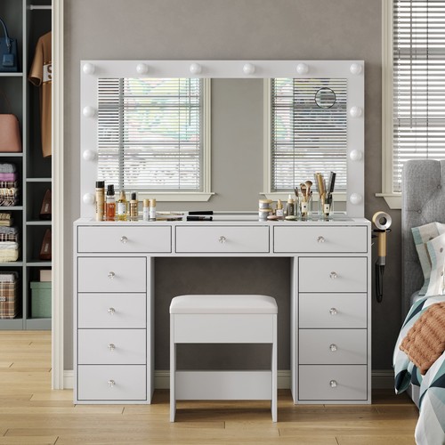 Vanity desk with power - vanity,