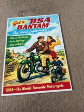 Bsa bantam motorcycle print - bsa, a3