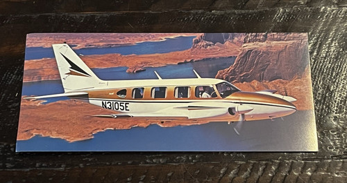 Piper navajo advertsing card - navajo,