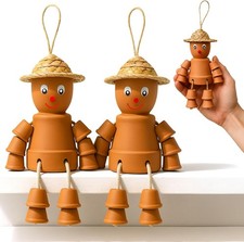 Terracotta flower pot - men, –