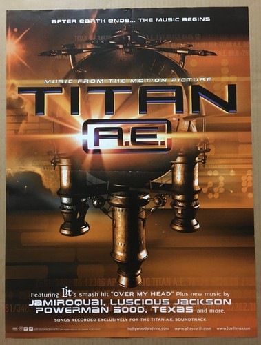 Titan rare promo poster - titan, a.e.