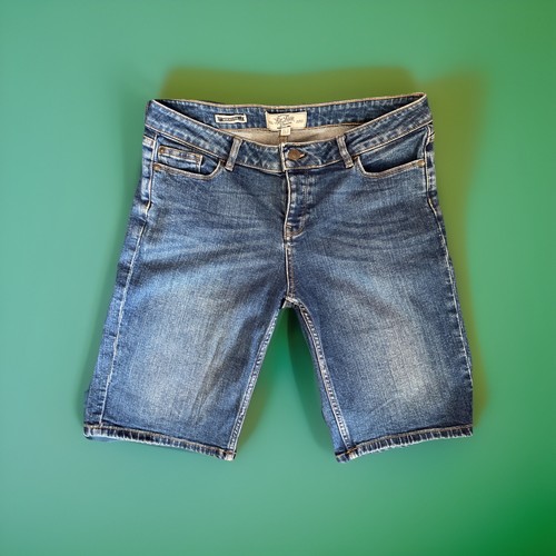 Women fat face denim bermuda - fat,