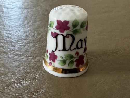 Porcelain thimble may - may, flowers