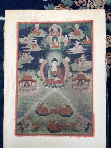 Antique tibetan thangka - antique,