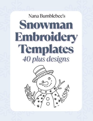 Snowman embroidery templates - embroidery,