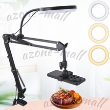 Ring light with overhead - light, phone