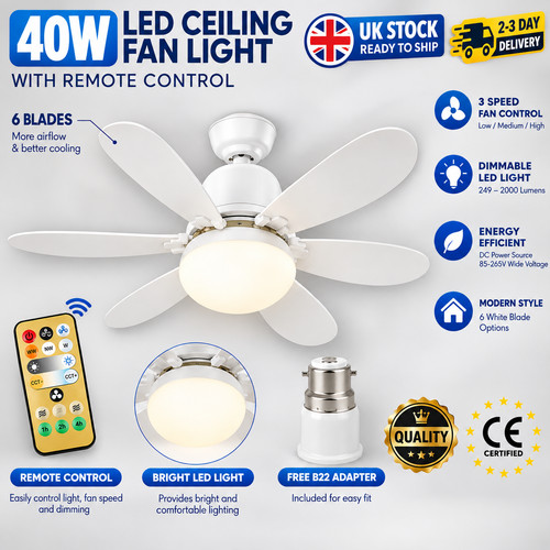 40w led ceiling fan - led,