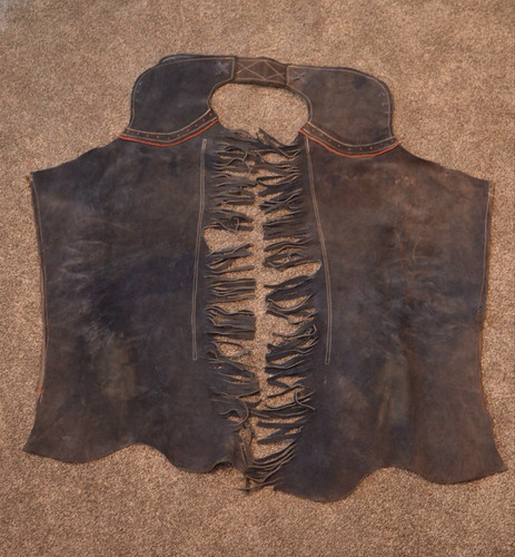 Black suede leather western - black,