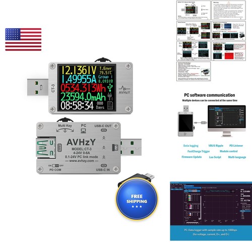 Avhzy usb power meter - avhzy, 3.1