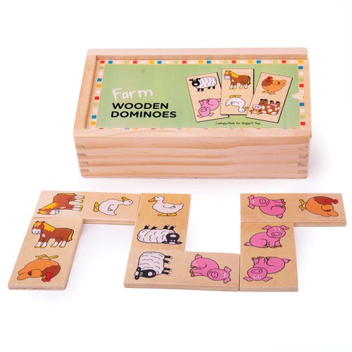 Bigjigs toys wooden dominoes - bigjigs,