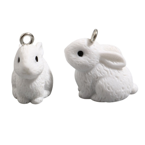 Resin white rabbit - 10,