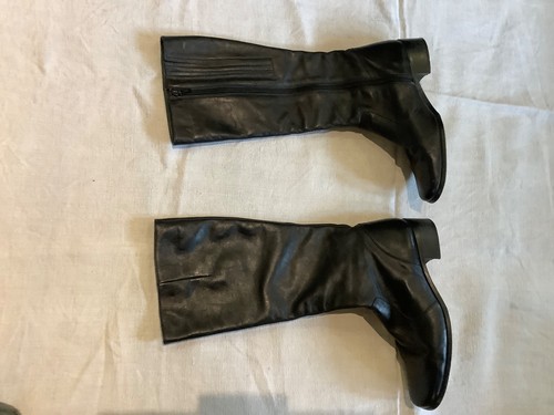 Duo long black boots - boots, side