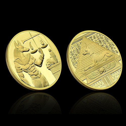 Ancient egypt anubis coin - egypt,
