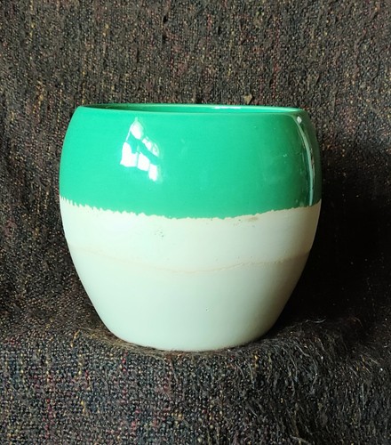 Vintage ceramic plant pot - ceramic,