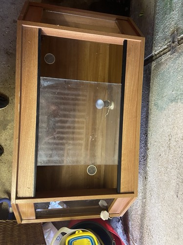 Wooden hexagon vivarium with - hexagon,