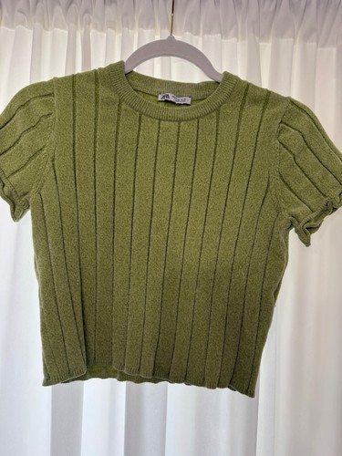 Zara green top - green,