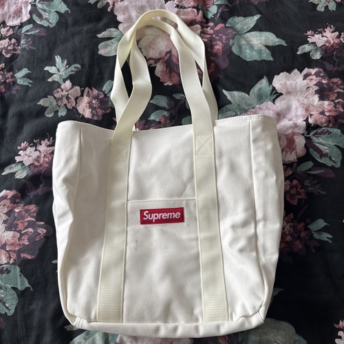 Supreme canvas tote bag - supreme,