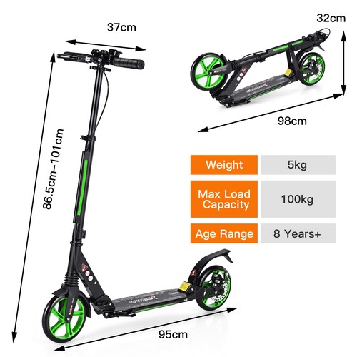 Wheels kick scooter folding - wheels,