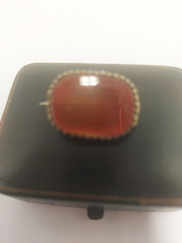 Victorian agate pinchbeck - victorian,