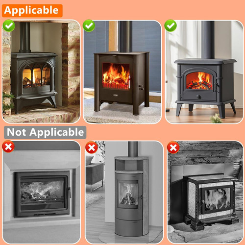 Log burner stove fan blades - log,