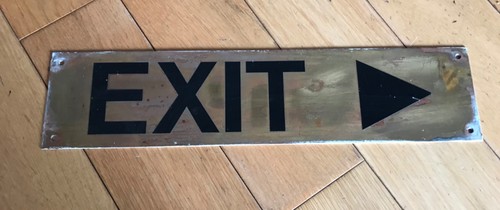 Vintage large brass door - vintage,