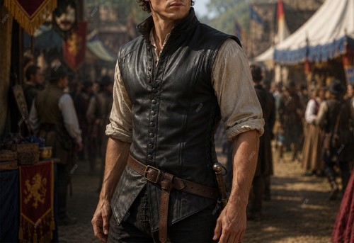 Men medieval leather - men's,