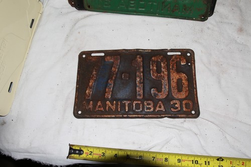 Manitoba canada 1930 license - 1930,