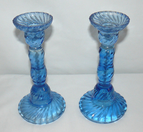 Ganz blue glass - set, of