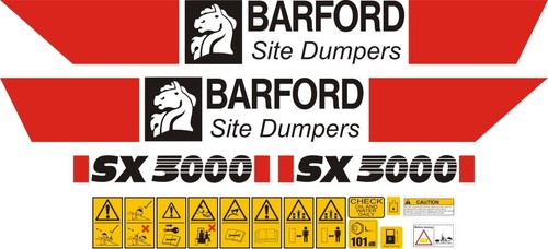 Barford sx3000 dumper decal - sx3000,