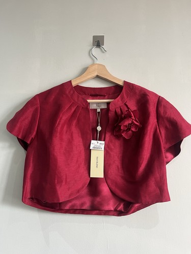 Silk linen blend ruby - &,
