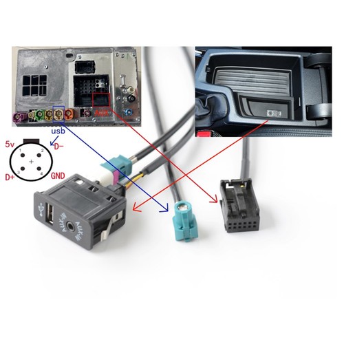 Car usb interface with pin - with, 4