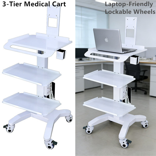 Tier dental trolley lockable - 3,