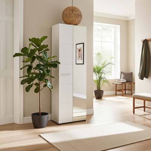 Almira white gloss slim narrow - gloss,