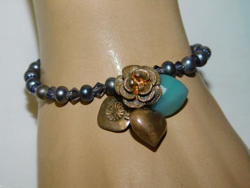 Azuni silver heart flower - azuni,