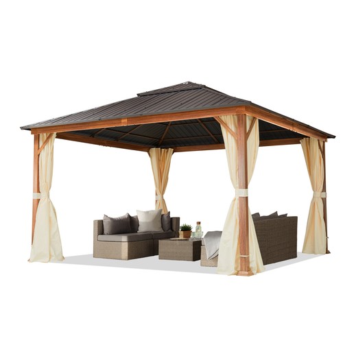 Garden gazebo 4x4 hardtop - gazebo, m