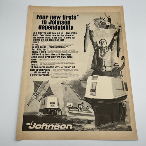Johnson outboard motor - outboard, 1969