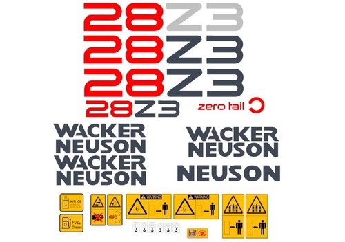 Neuson 28z3 digger decals - neuson,