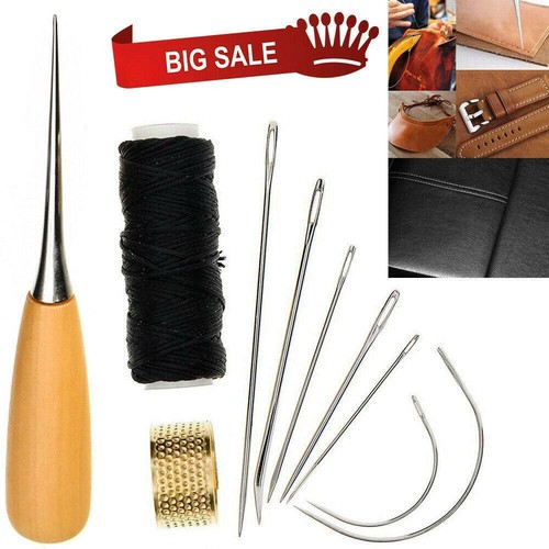 Leather sewing needles kit - leather,