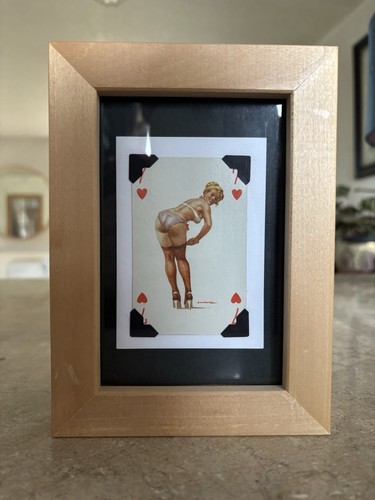 Framed vintage playing - framed,