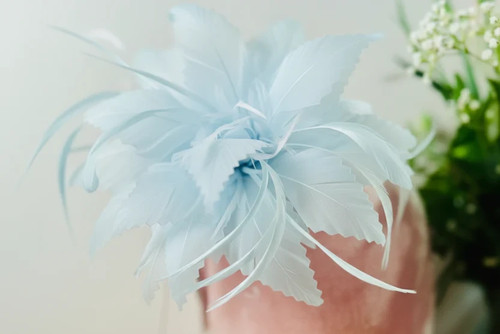 Women flower feather hair - flower,