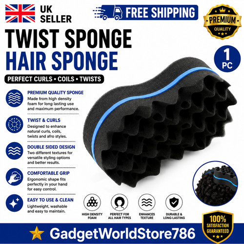 Hair twist sponge brush - 1x,